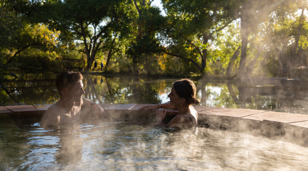 Soak in our Hot Springs for Apre-Ski Recovery
